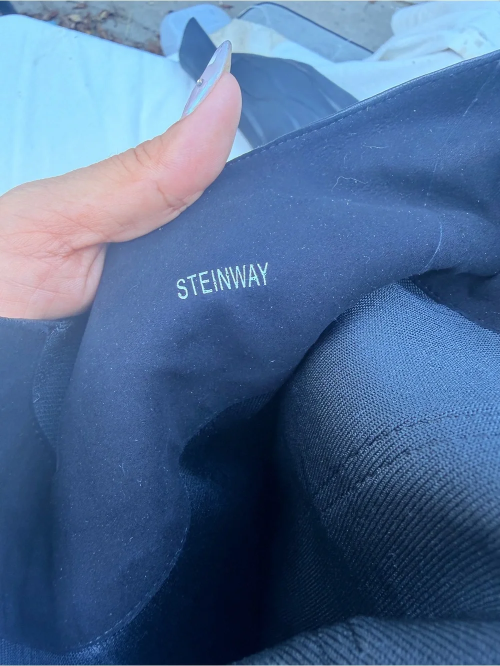 Report Signature Steinway Black Over-the-Knee High Heel Boot